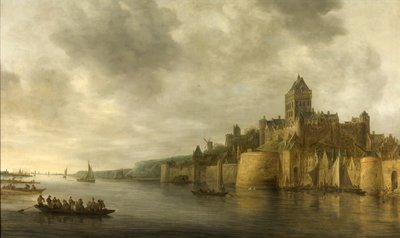 Vue du Valkhof à Nimègue - Jan Josephsz van Goyen